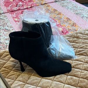 Mix No 6 Black Ankle Boots with heels